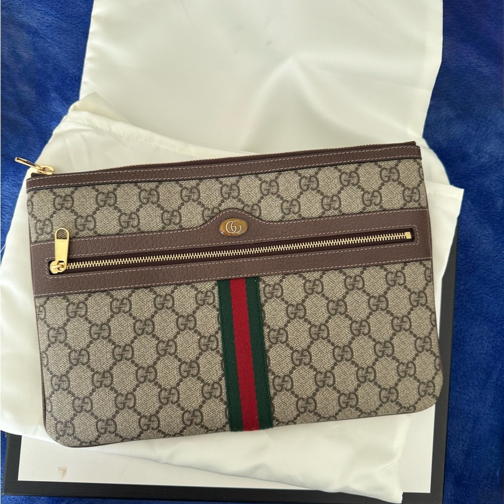 Gucci Ophidia Supreme Pouch/Clutch
